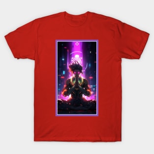 Anime Hero Power Meditation | Quality Anime Artwork | Anime Power Energy Meditation |  Manga Anime Art T-Shirt